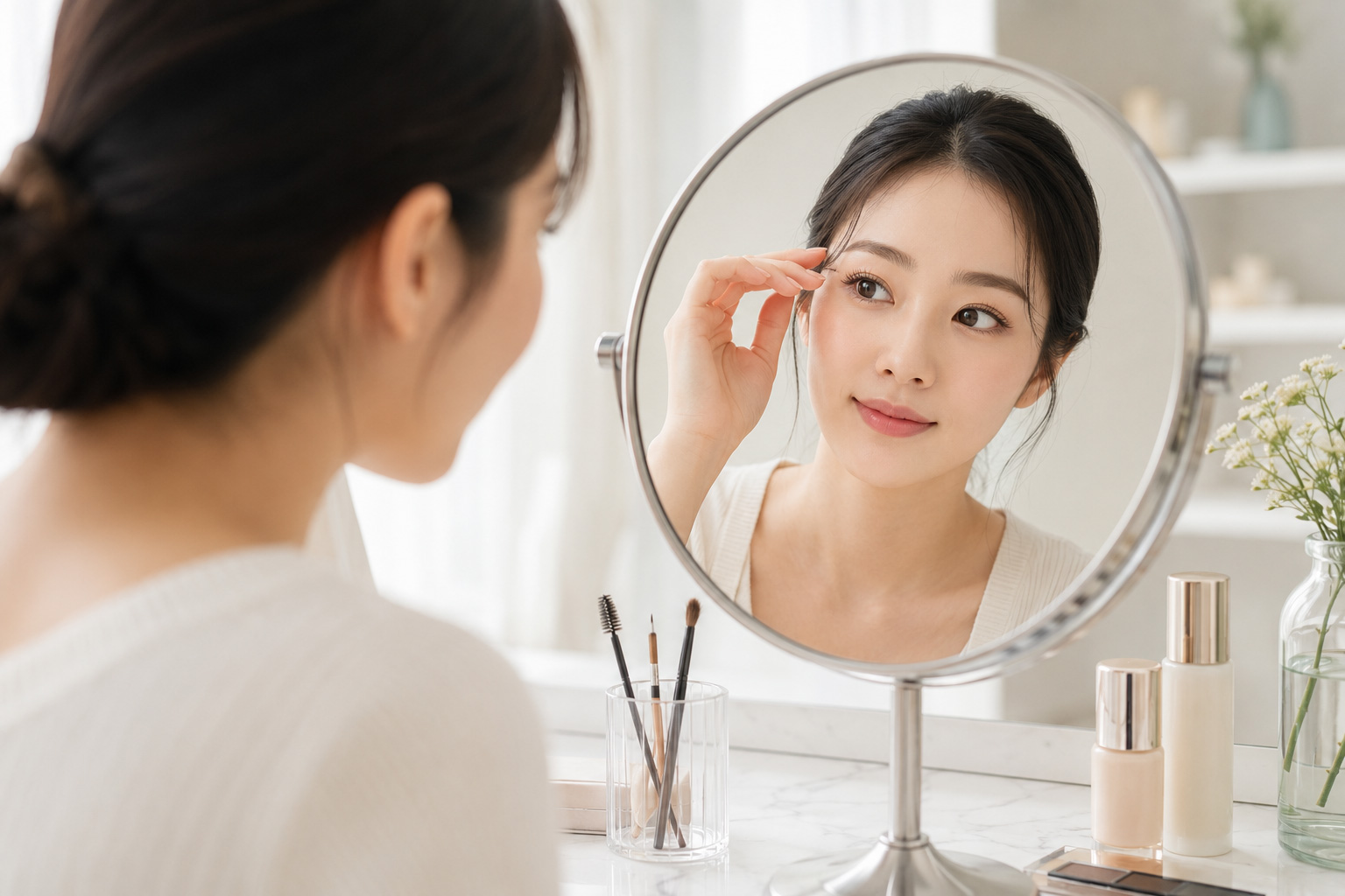 まつ毛モデル・眉毛モデル撮影